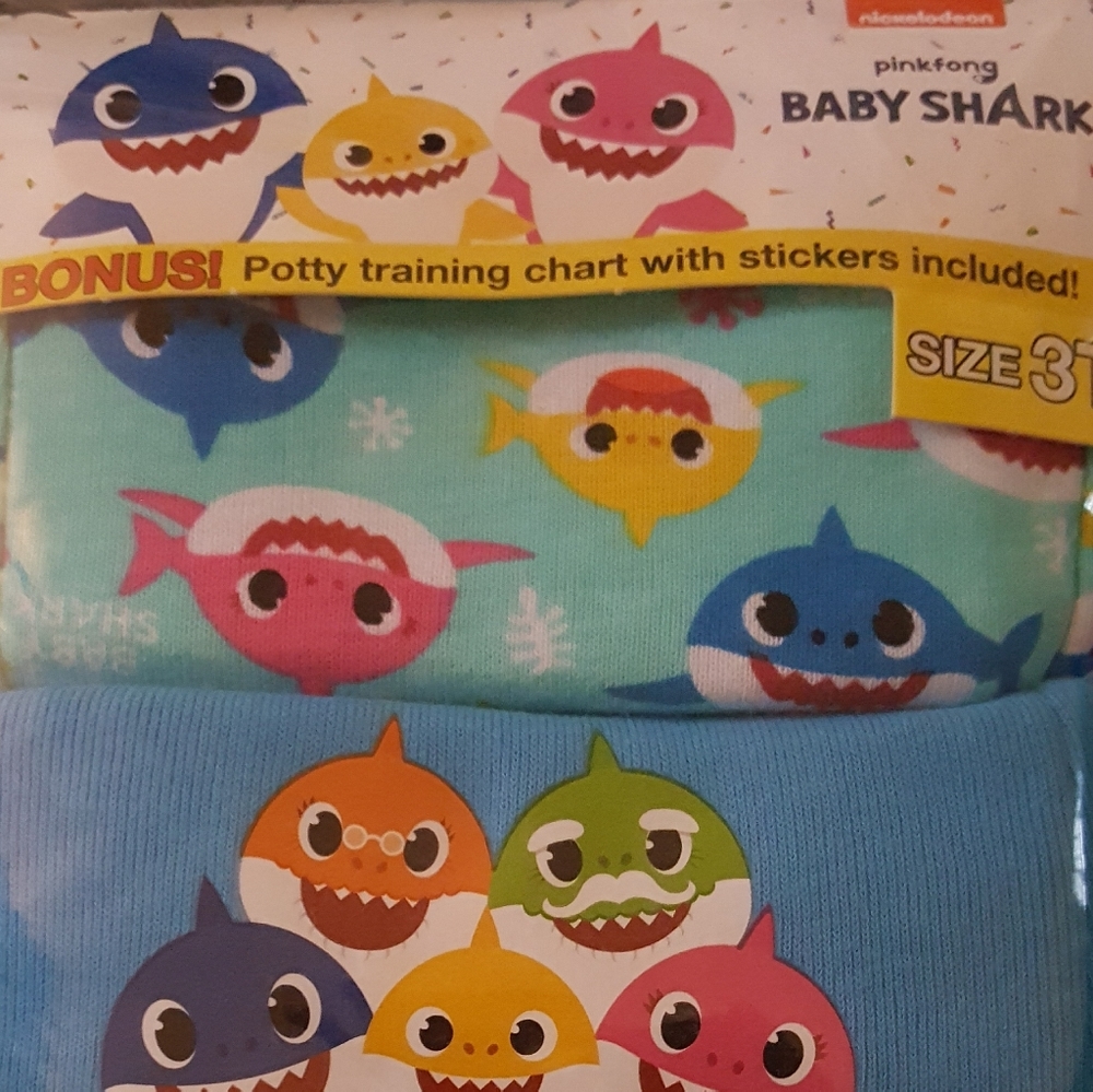 NWT 3T Baby Shark Training Pants